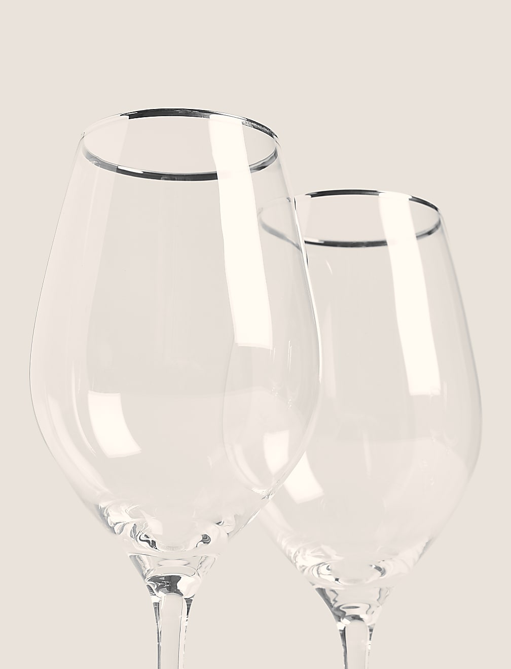 Set of 4 Maxim Platinum White Wine Glasses