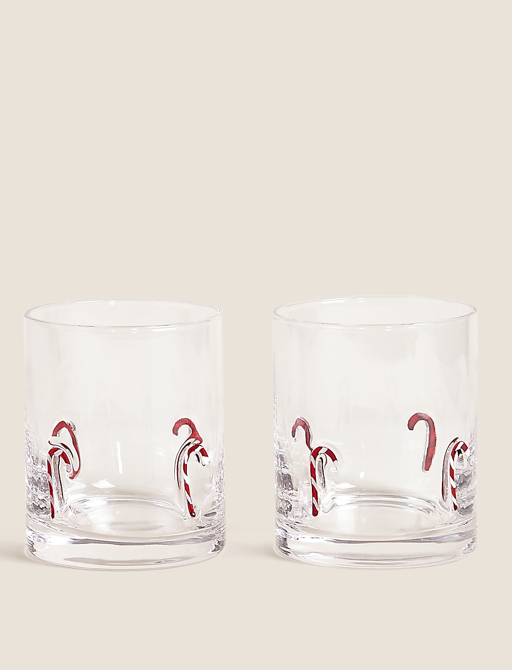 Set of 2 Candy Cane Tumblers