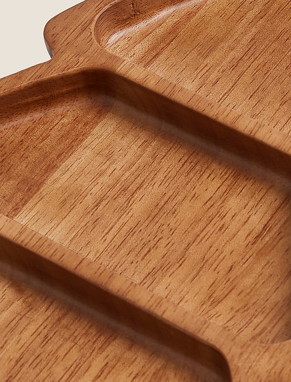 Wooden Christmas Tree Platter