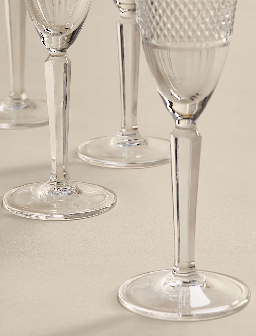 Set of 4 Adeline Champagne Flutes
