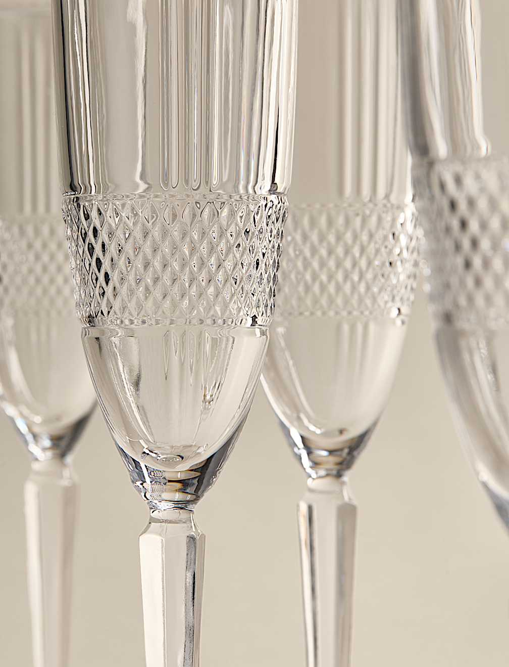 Set of 4 Adeline Champagne Flutes