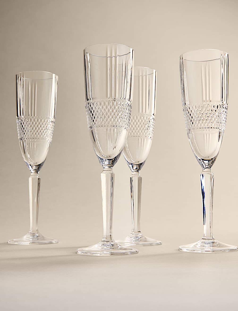 Set of 4 Adeline Champagne Flutes