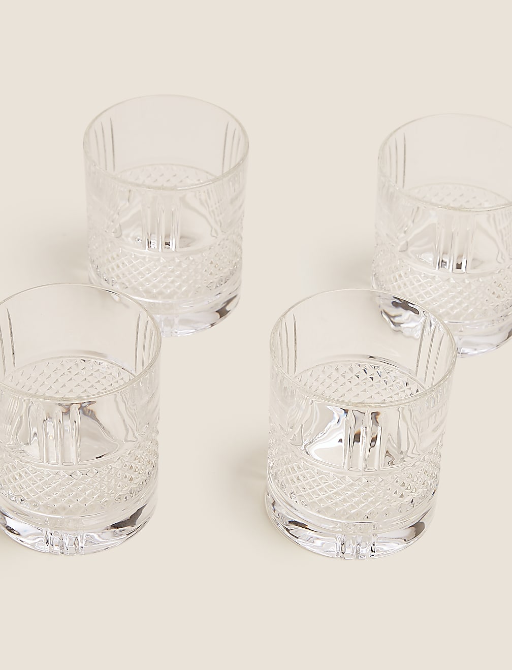 Set of 4 Adeline Glass Tumblers