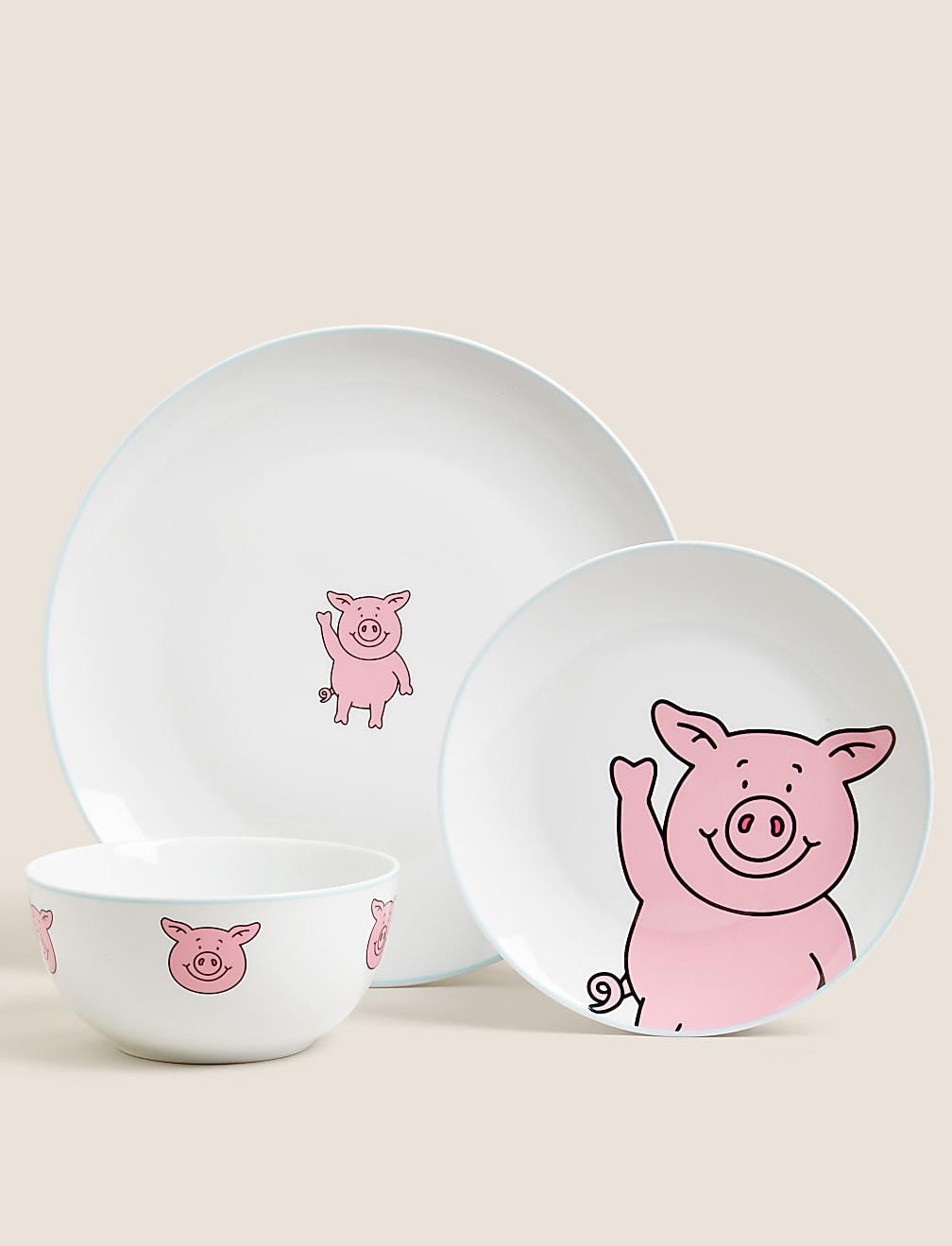 12 Piece Percy Pig™ Dinner Set