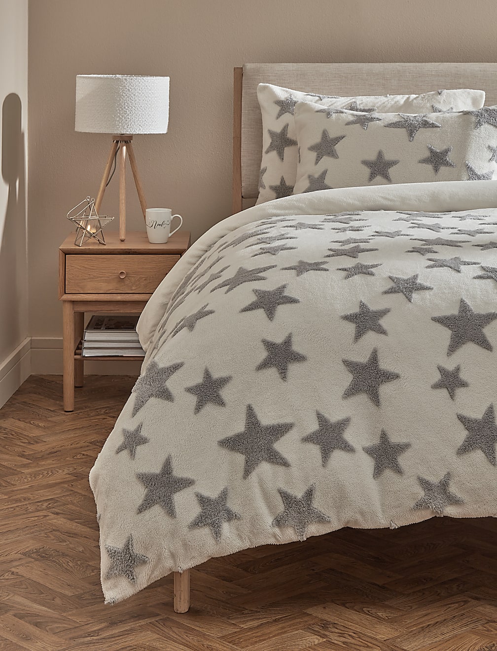 Fleece Star Bedding Set