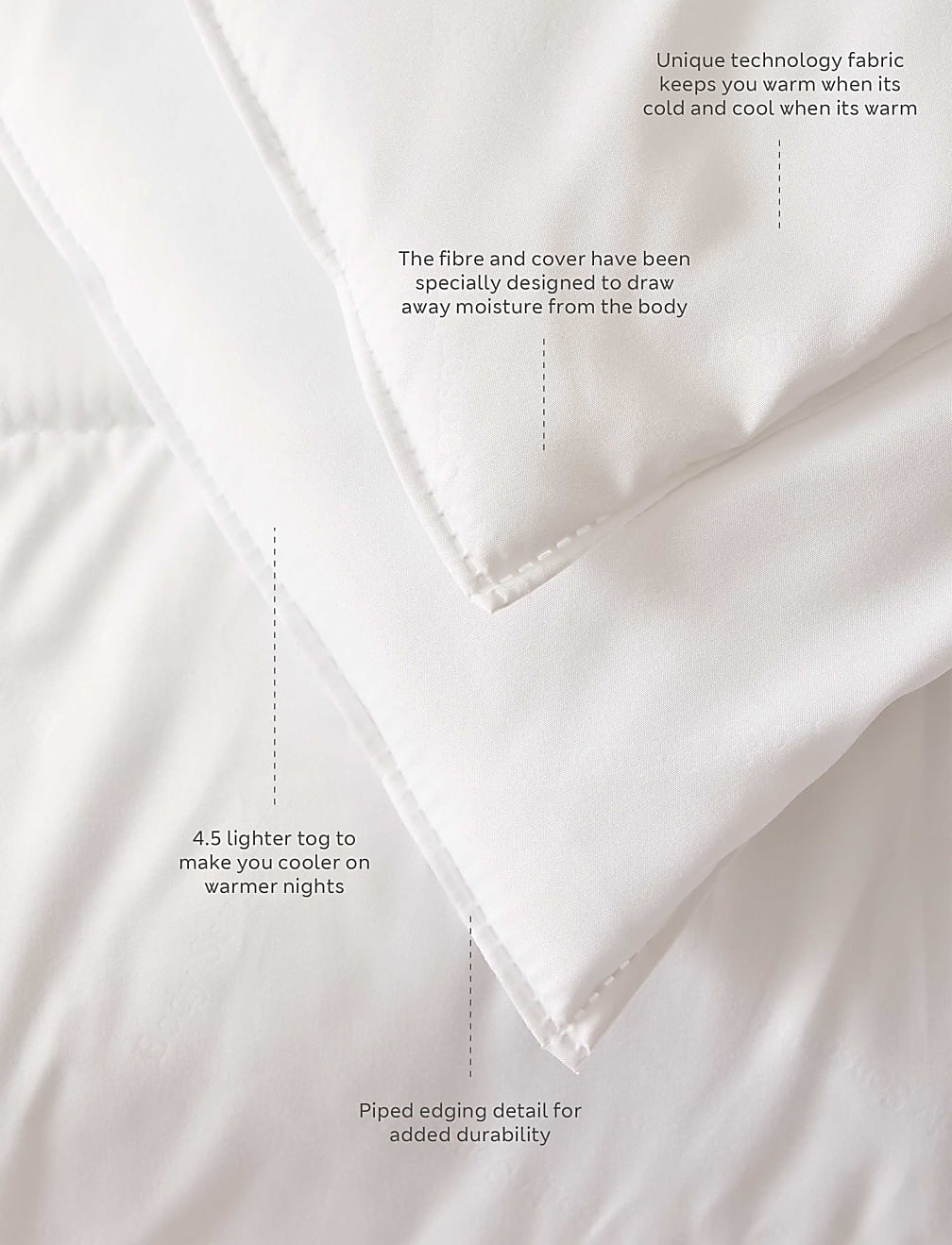 Body Temperature Control 4.5 Tog Duvet
