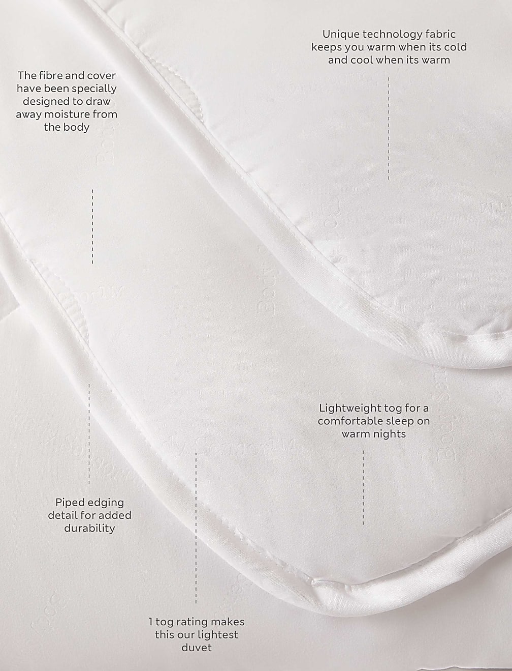 Body Temperature Control 1 Tog Duvet