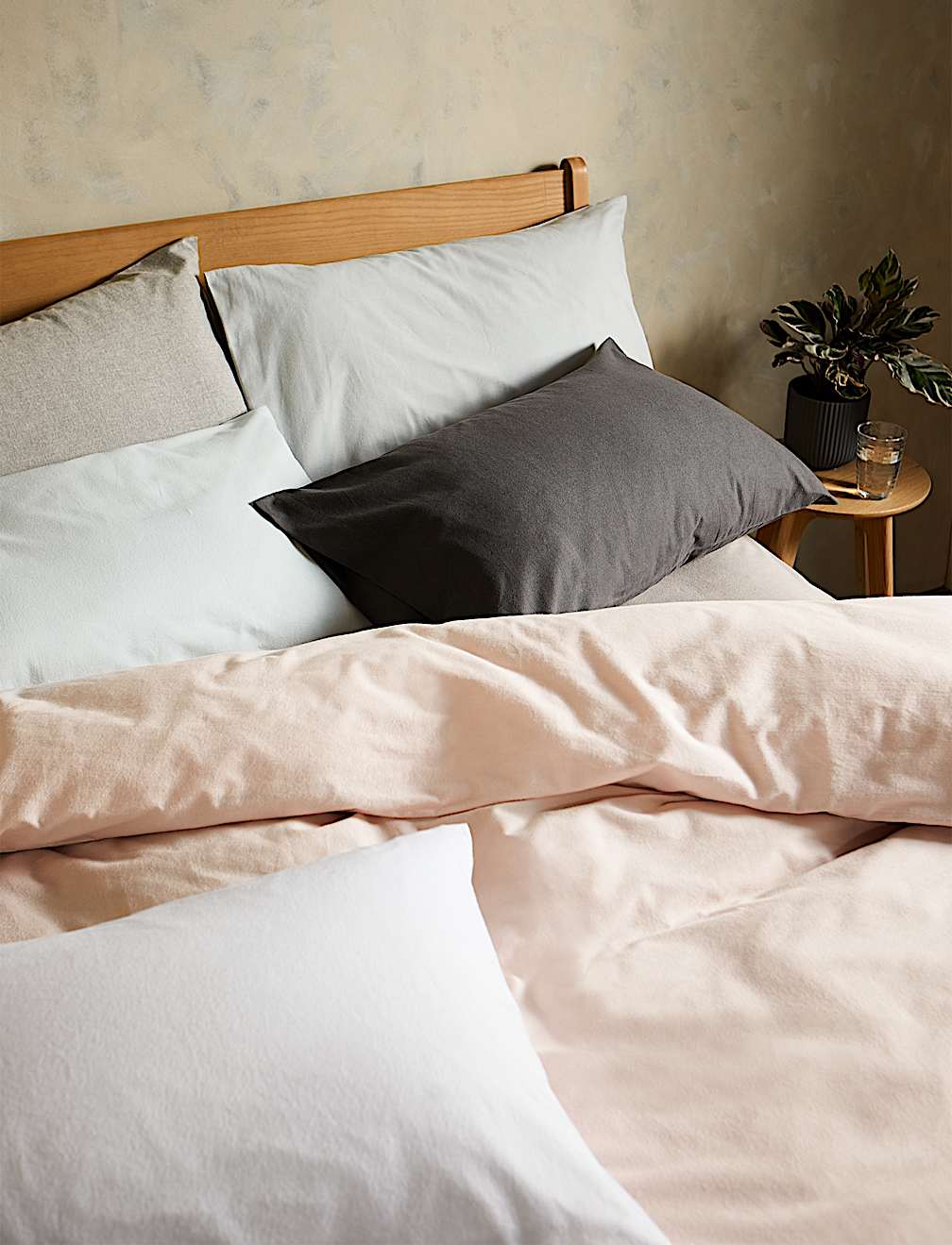 2pk Brushed Cotton Pillowcases
