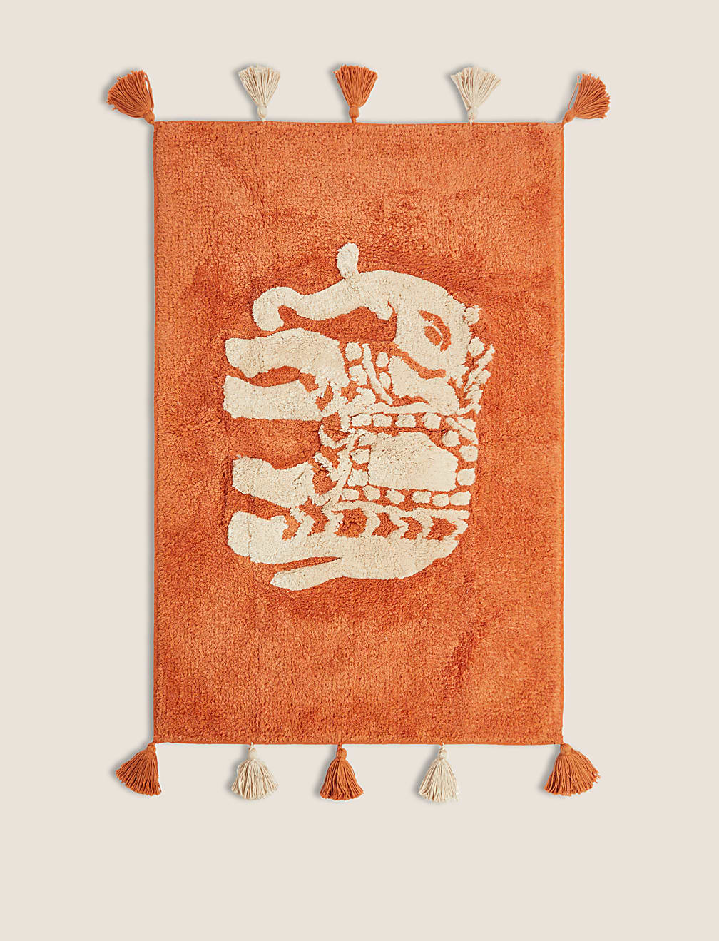 Priya Pure Cotton Elephant Bath Mat