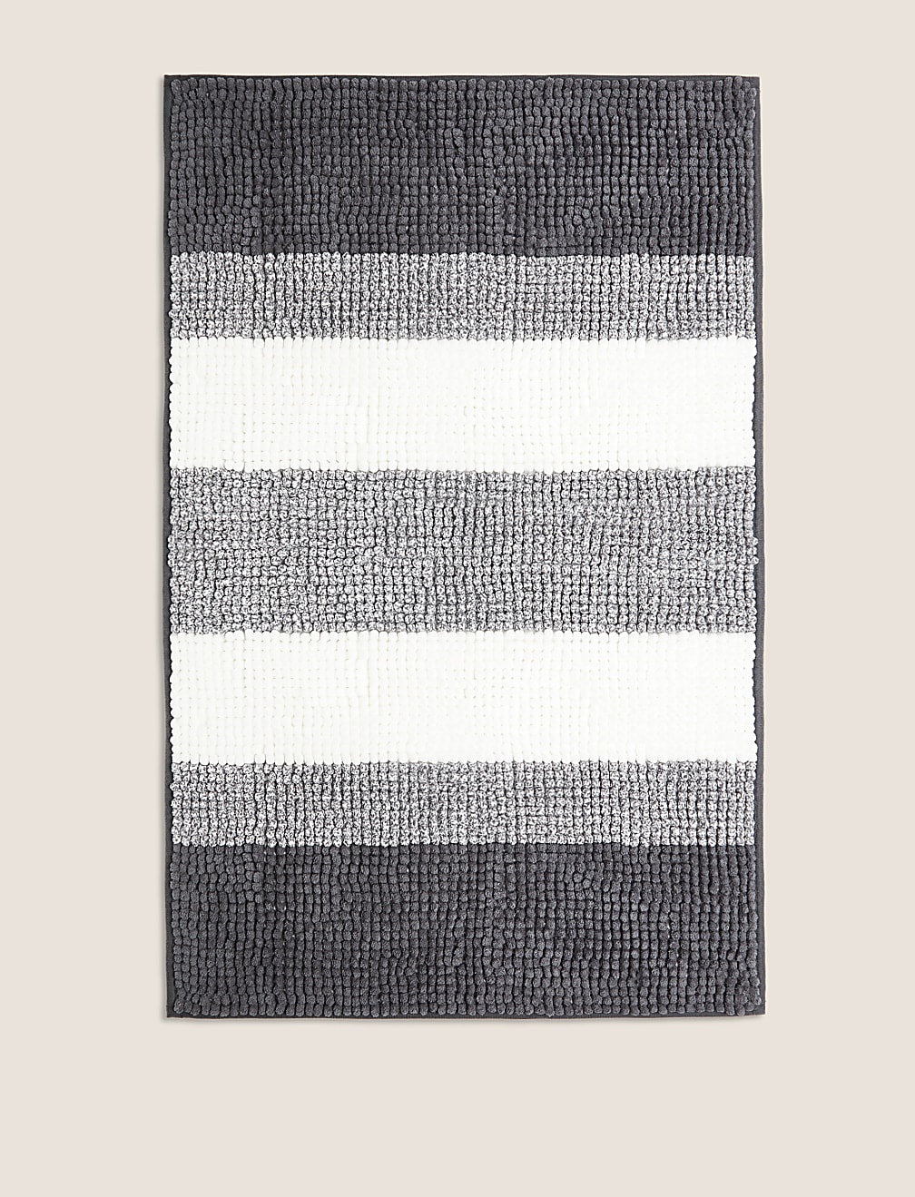 Bobble Striped Quick Dry Bath Mat