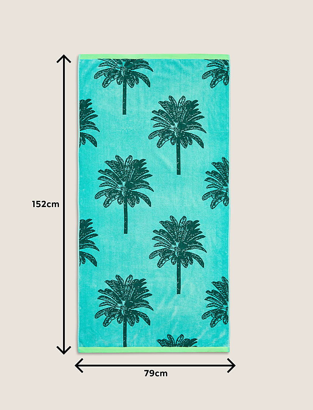 Pure Cotton Palm Beach Towel