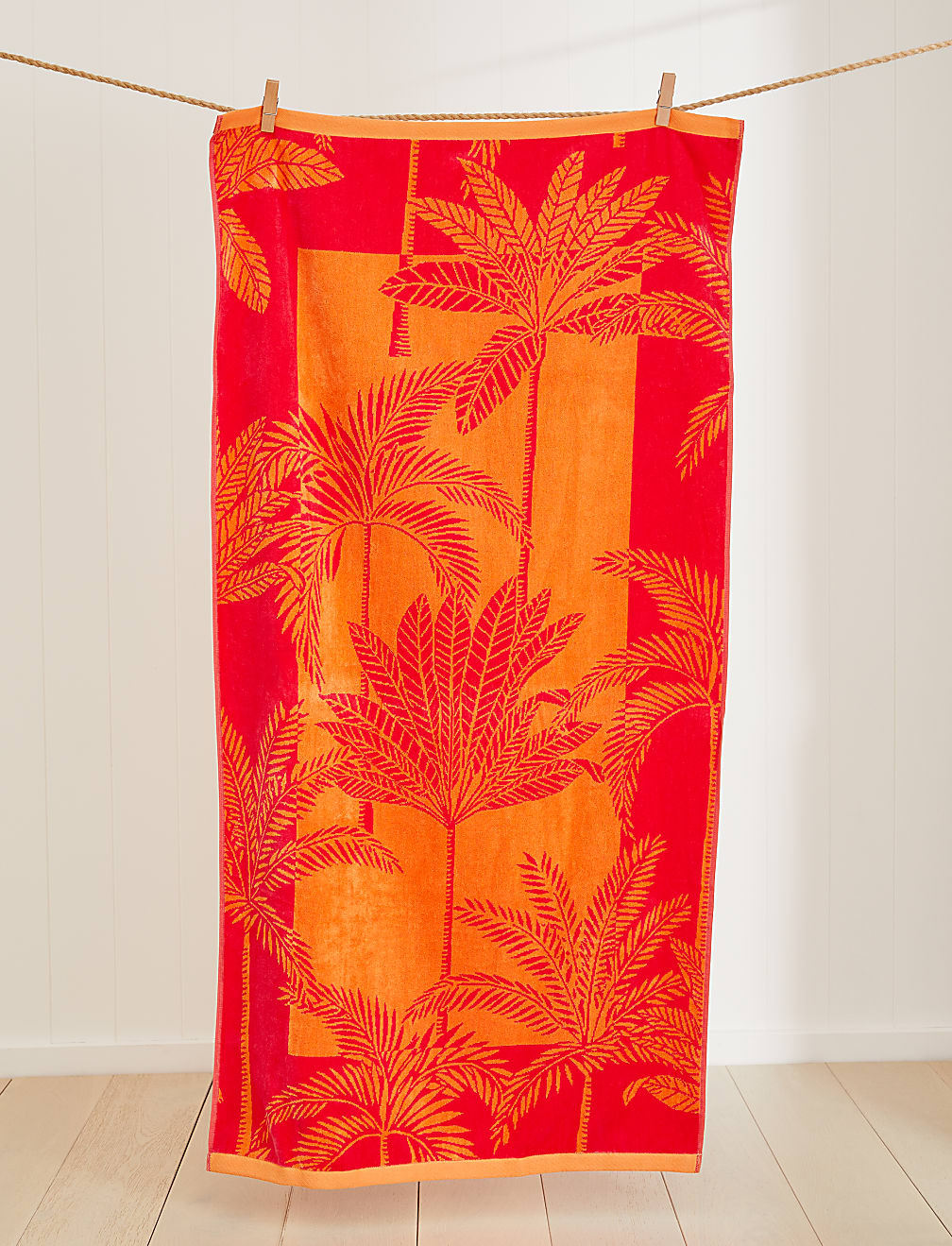 Pure Cotton Palm Beach Towel