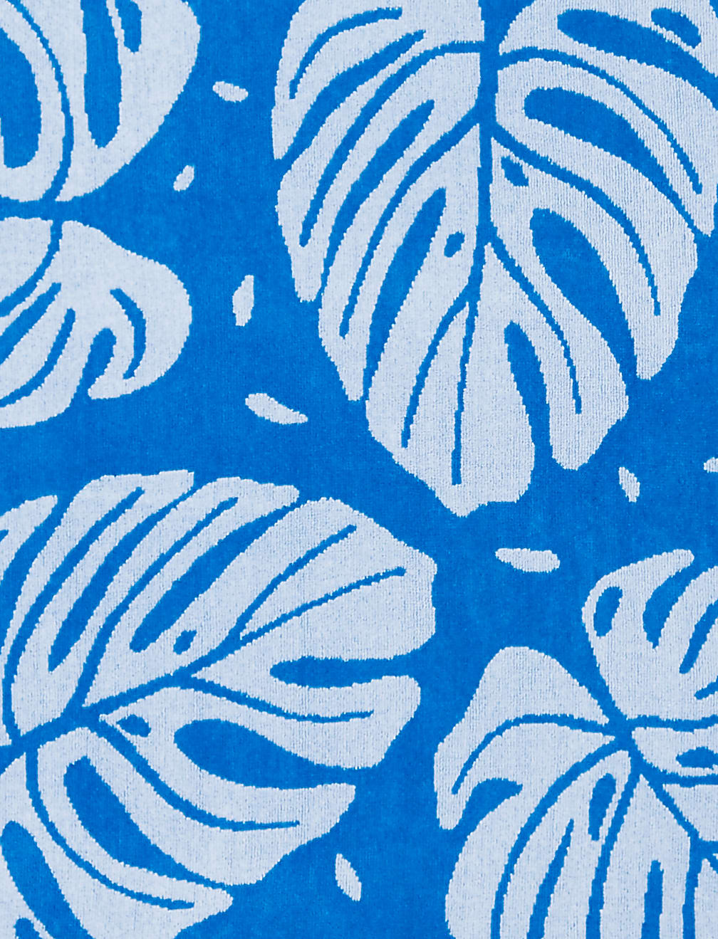 Pure Cotton Tropical Leaf Beach Towel