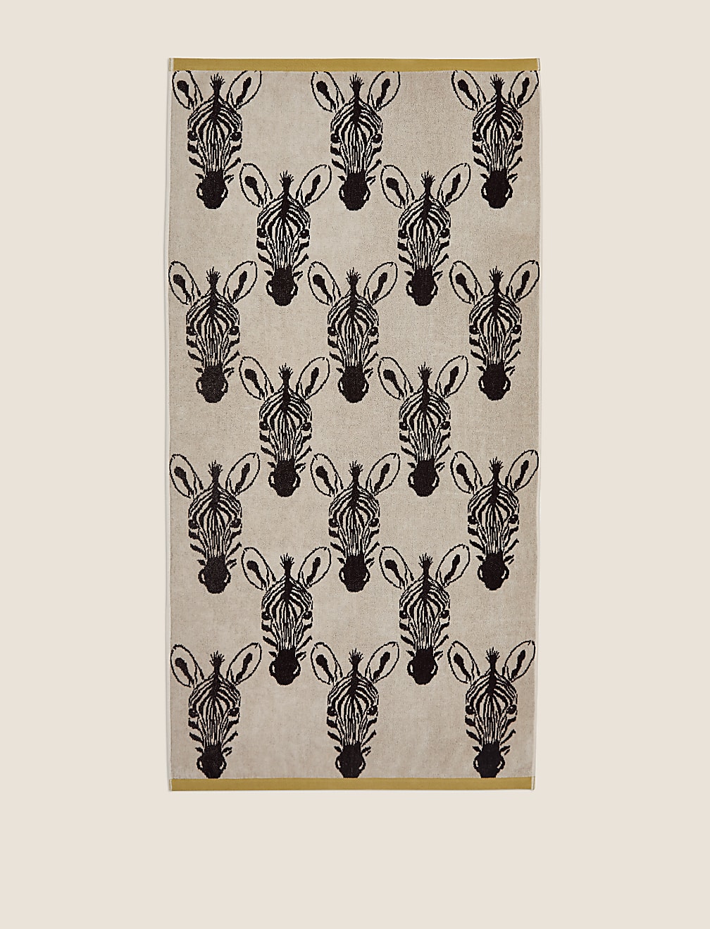 Pure Cotton Zebra Print Beach Towel