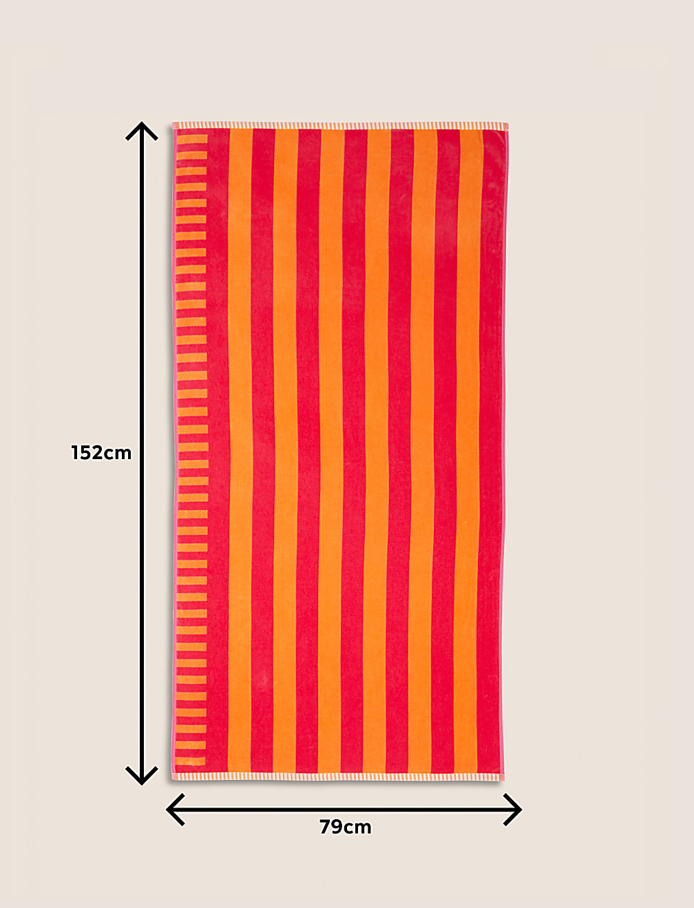 Pure Cotton Striped Beach Towel