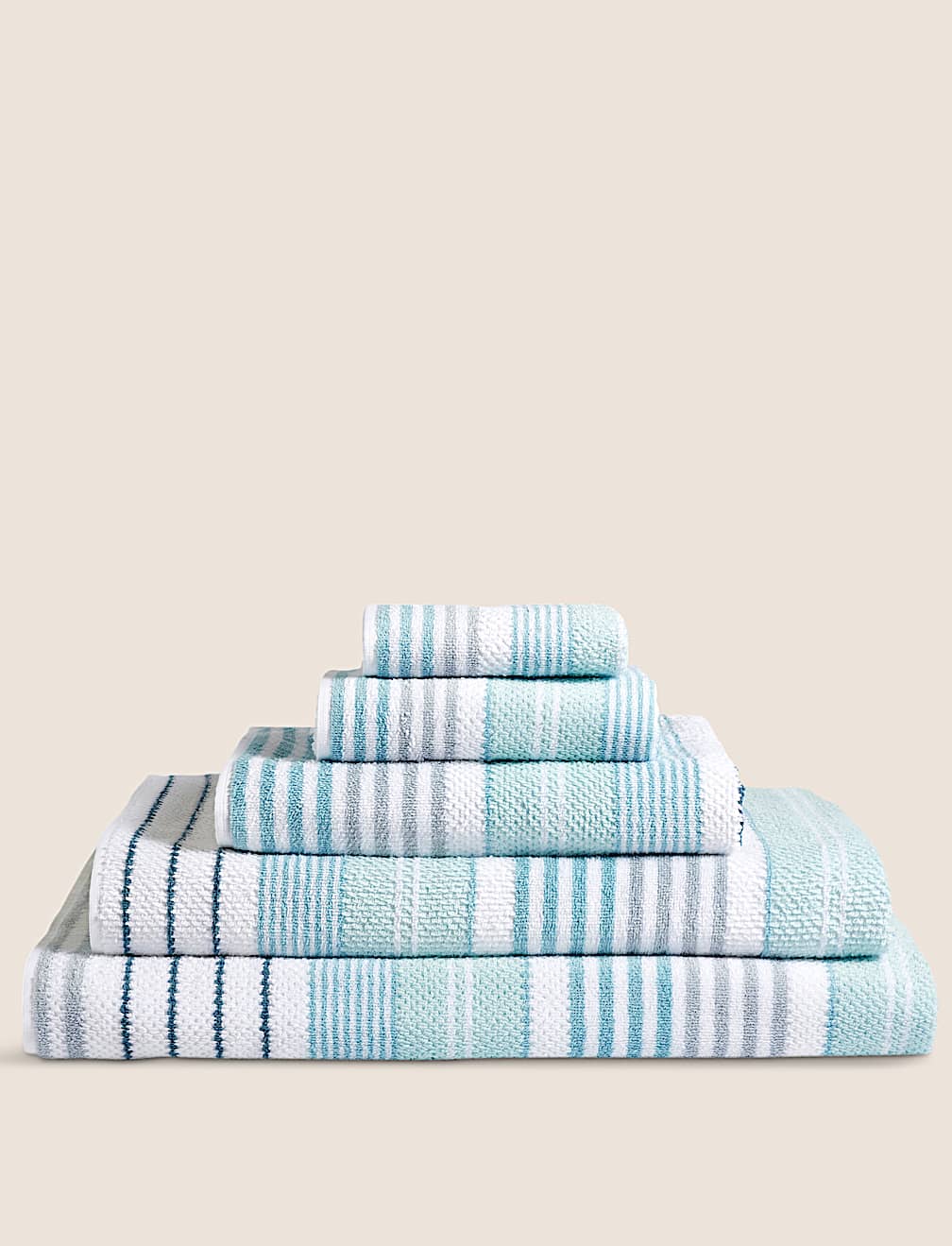 Pure Cotton Striped Spa Towel