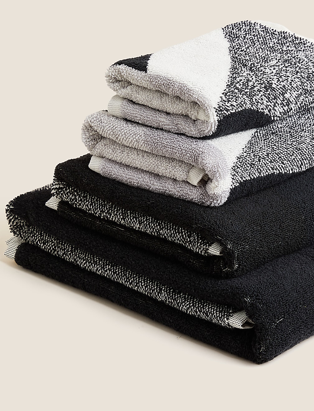 Pure Cotton Abstract Shapes Towel