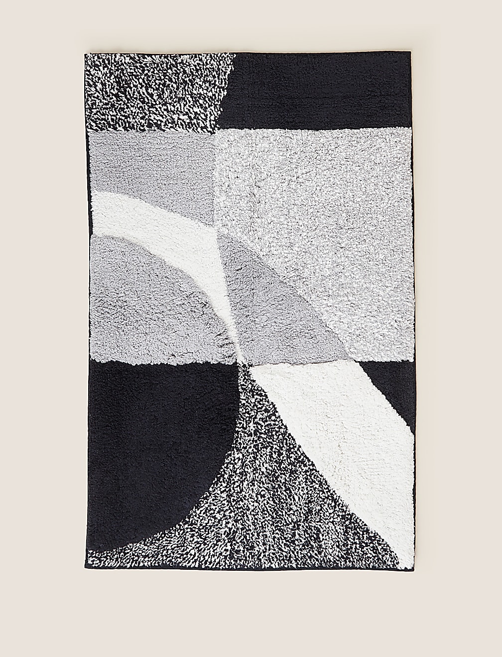 Pure Cotton Geometric Bath Mat