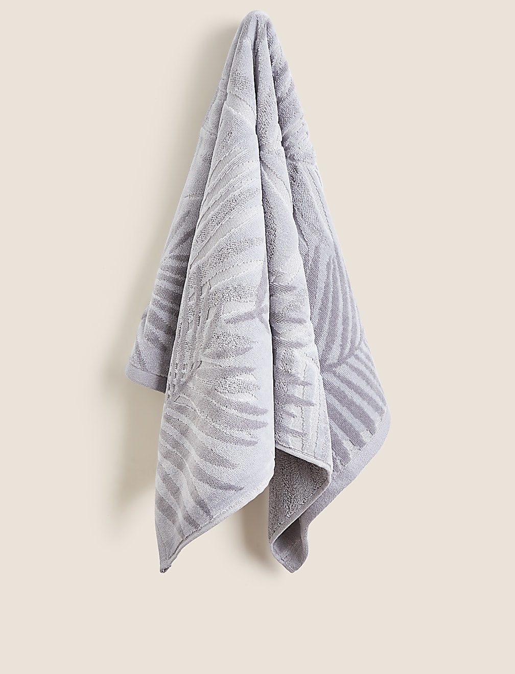 Cotton Rich Palm Shimmer Towel