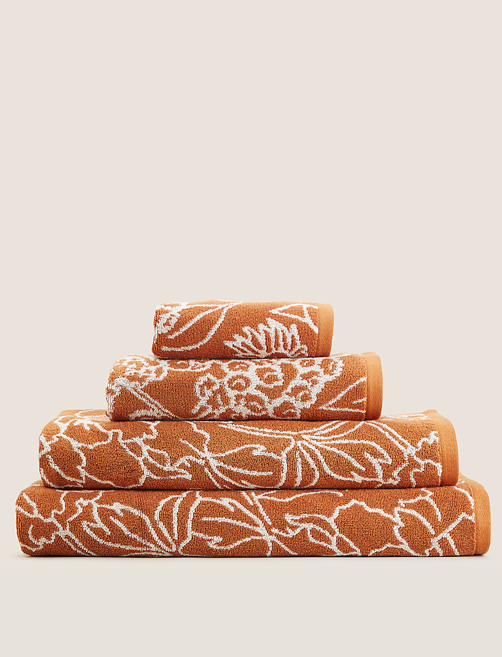 Pure Cotton Floral Towel