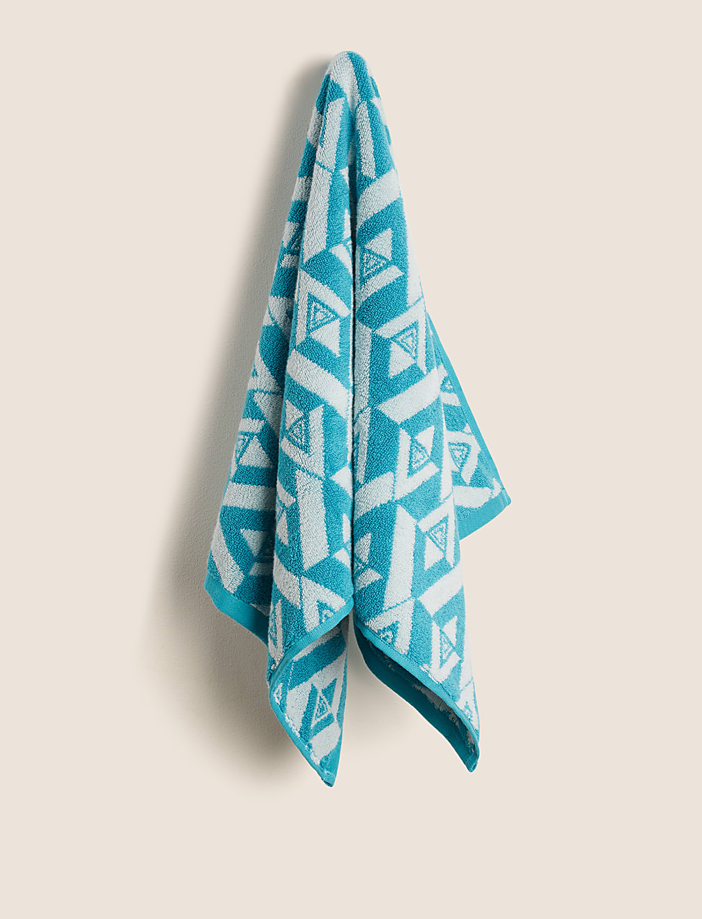 Pure Cotton Geometric Towel