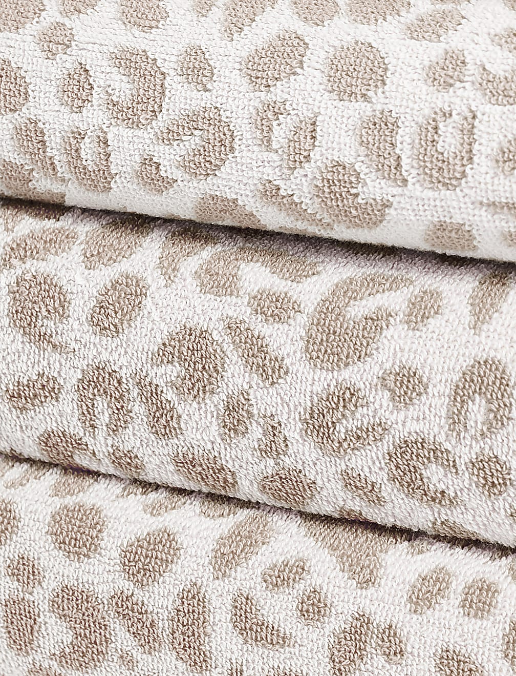 Pure Cotton Leopard Print Towel