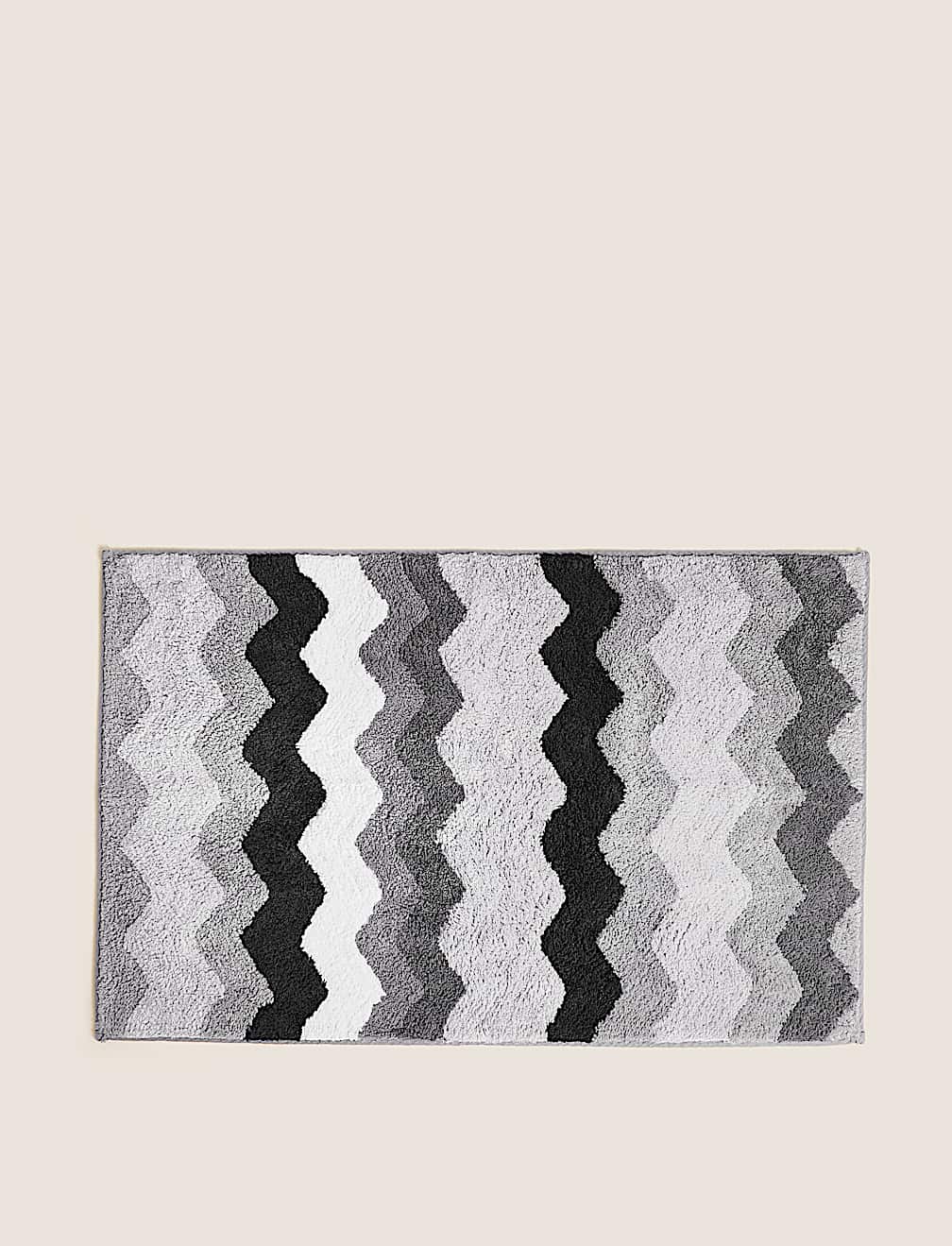 Pure Cotton Zig Zag Bath Mat