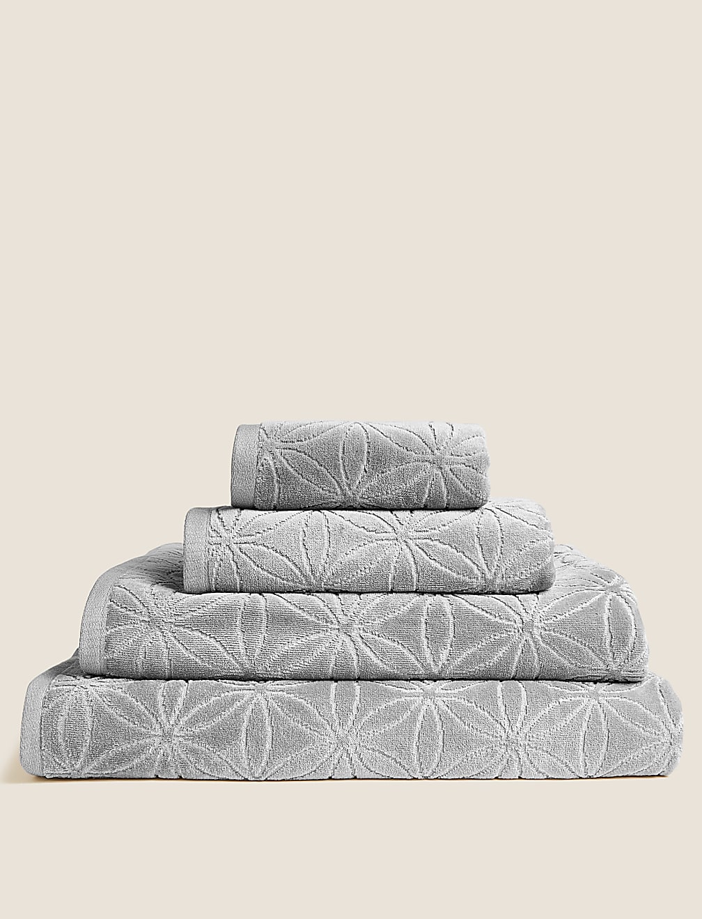 Cotton Rich Repeat Shimmer Towel