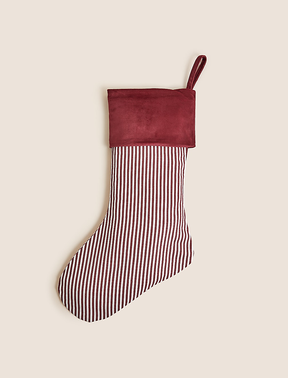Striped Christmas Stocking