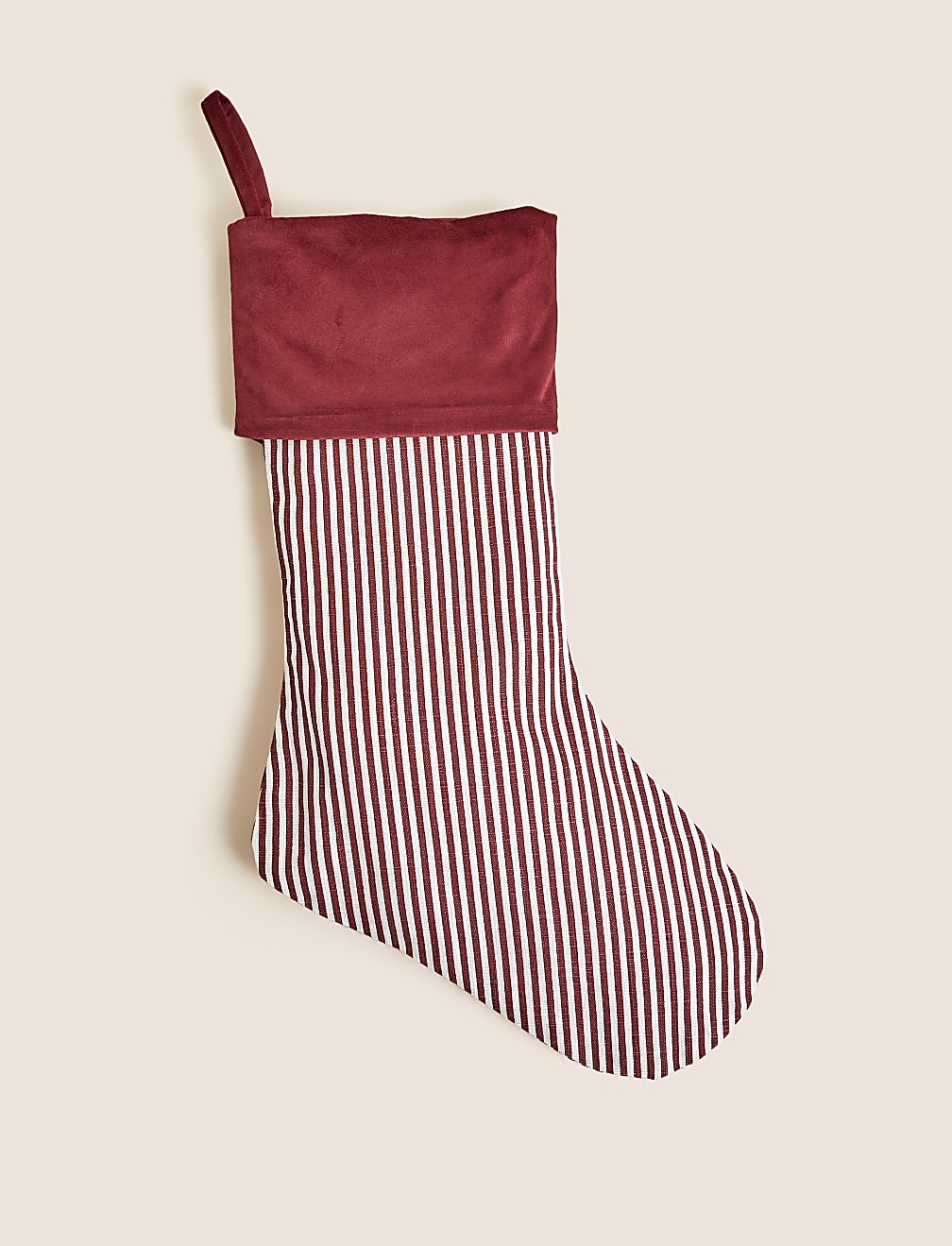 Striped Christmas Stocking