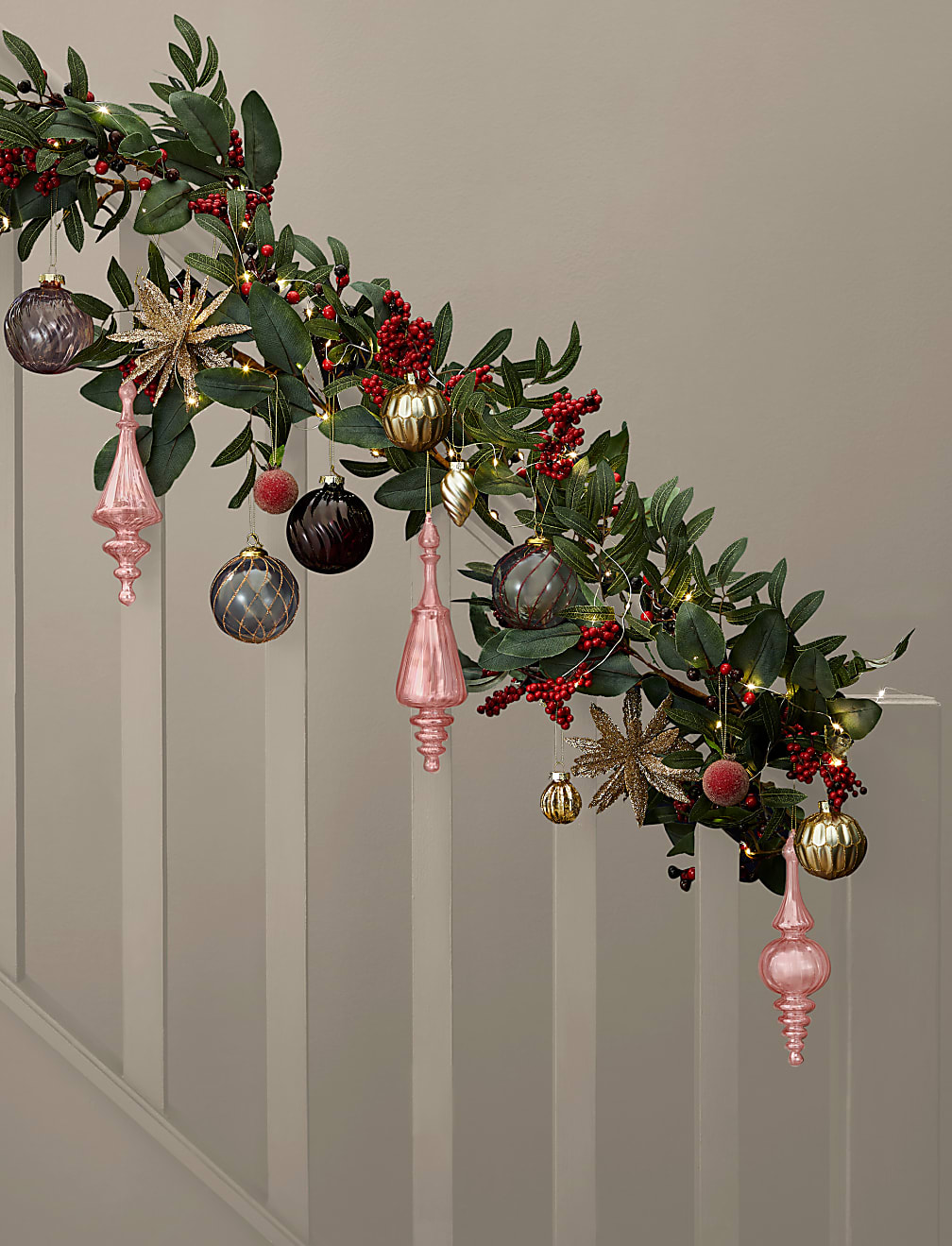 6pk Frosted Fruit Baubles