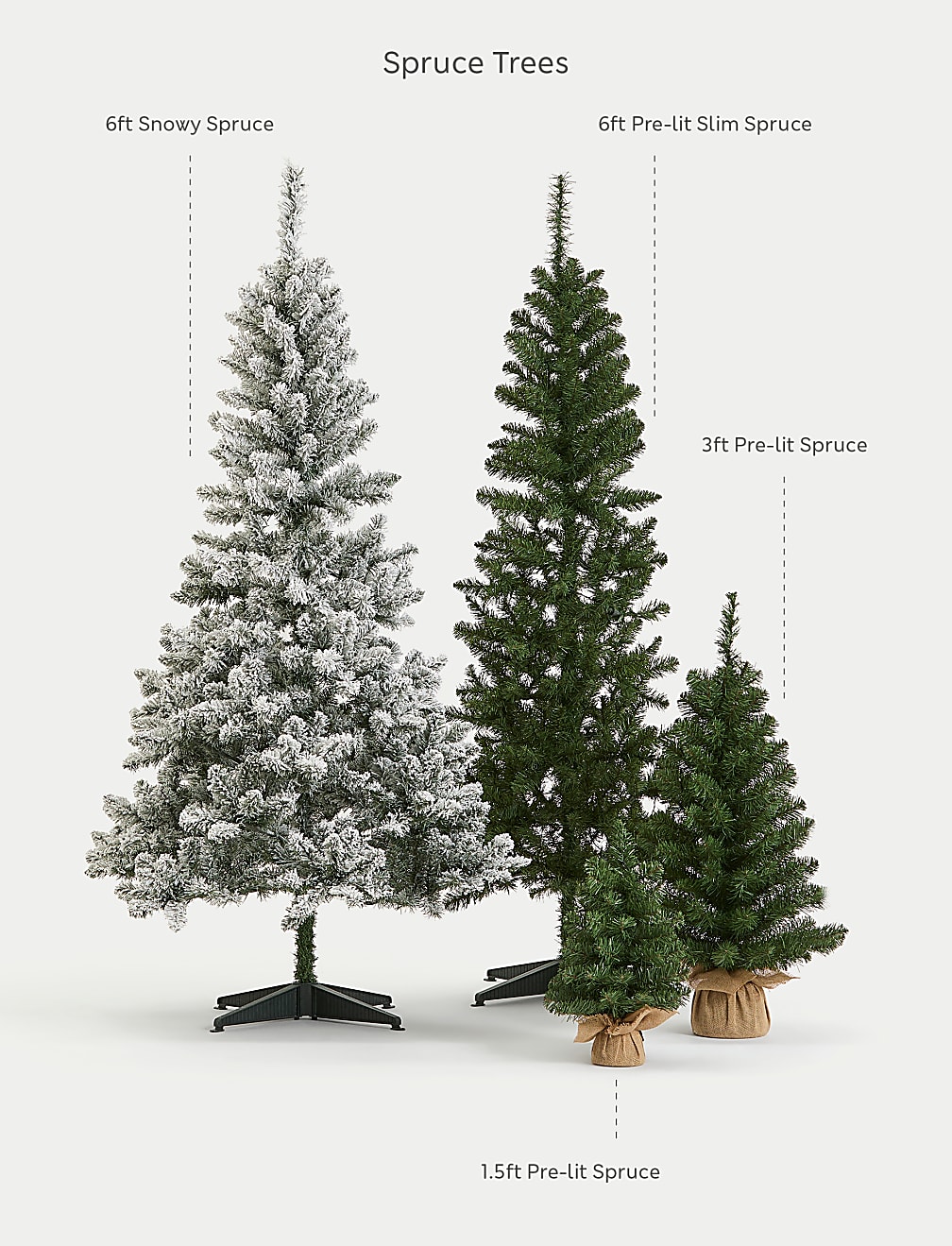 6ft Snowy Spruce Christmas Tree