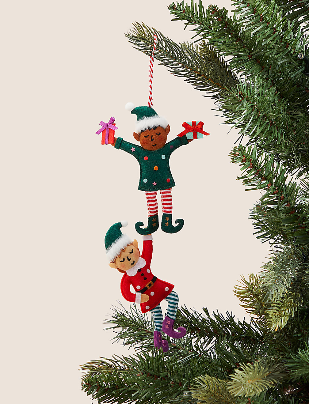 Felt Elves Hanging Decoration