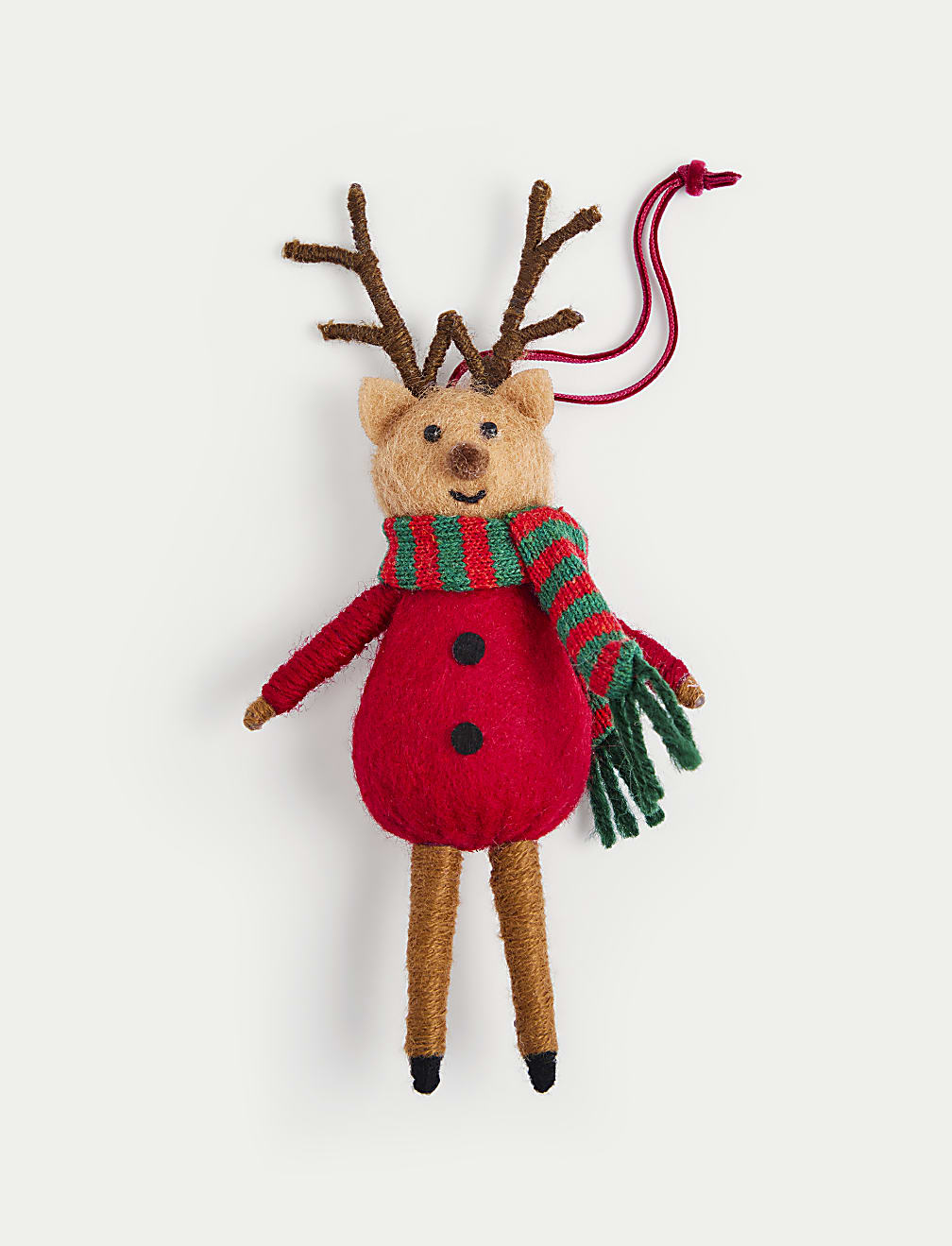 Felt Reindeer Hanging Decoration