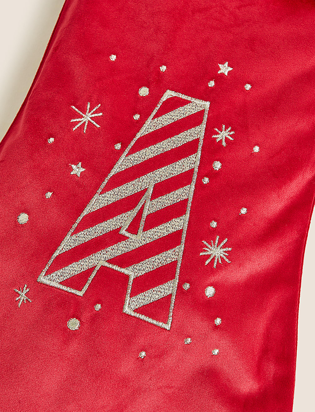 Red Velvet Alphabet Stocking