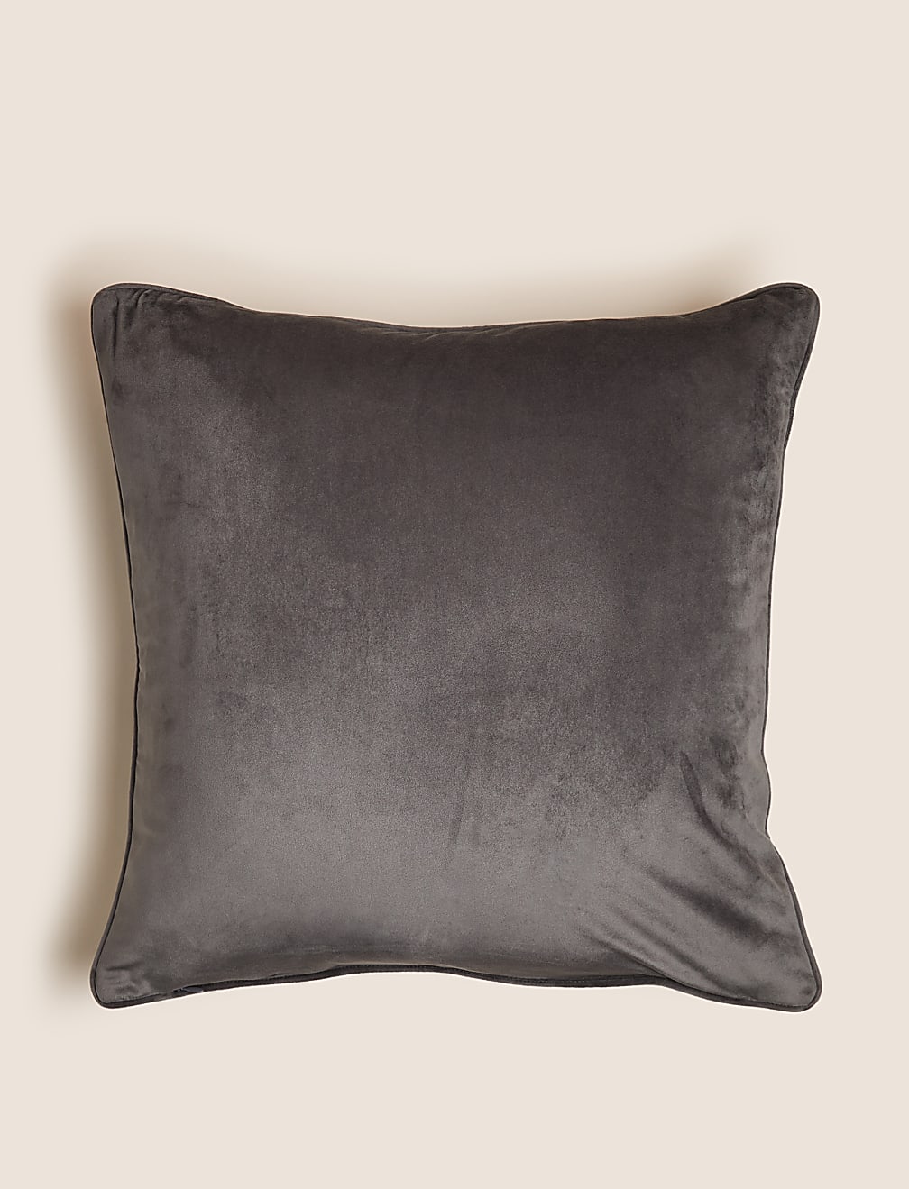Velvet Embroidered Peacock Cushion