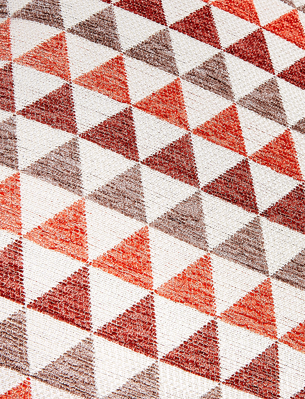 Chenille Geometric Cushion