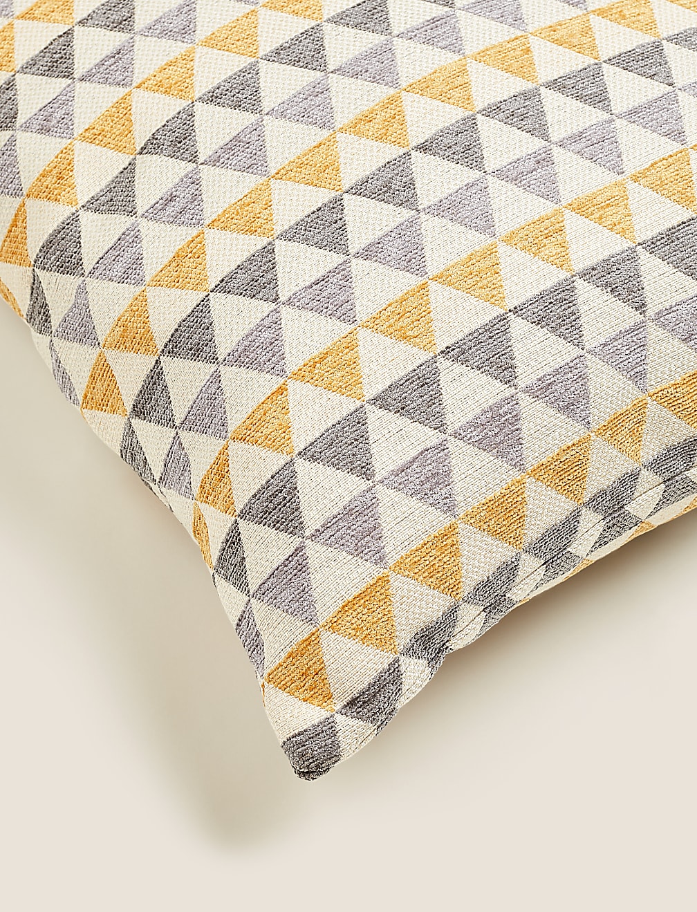 Chenille Geometric Cushion