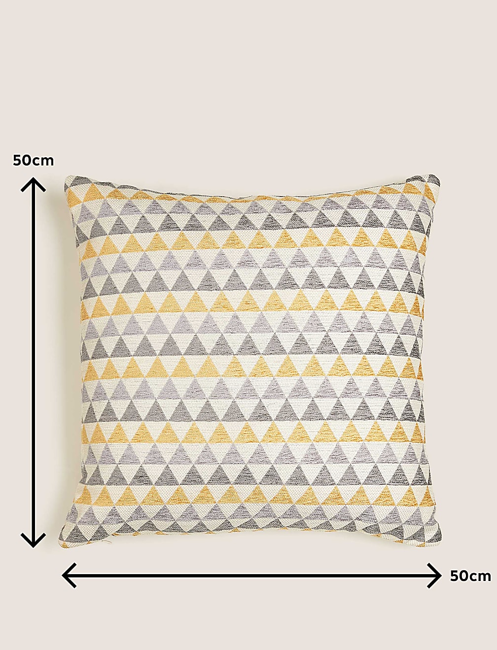 Chenille Geometric Cushion