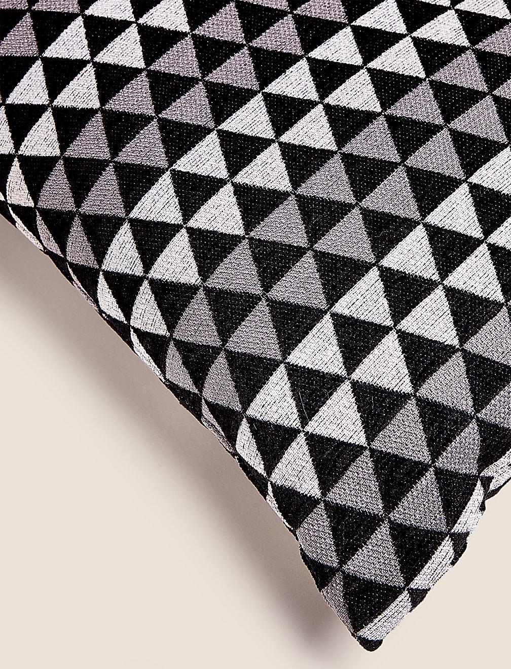 Chenille Geometric Cushion
