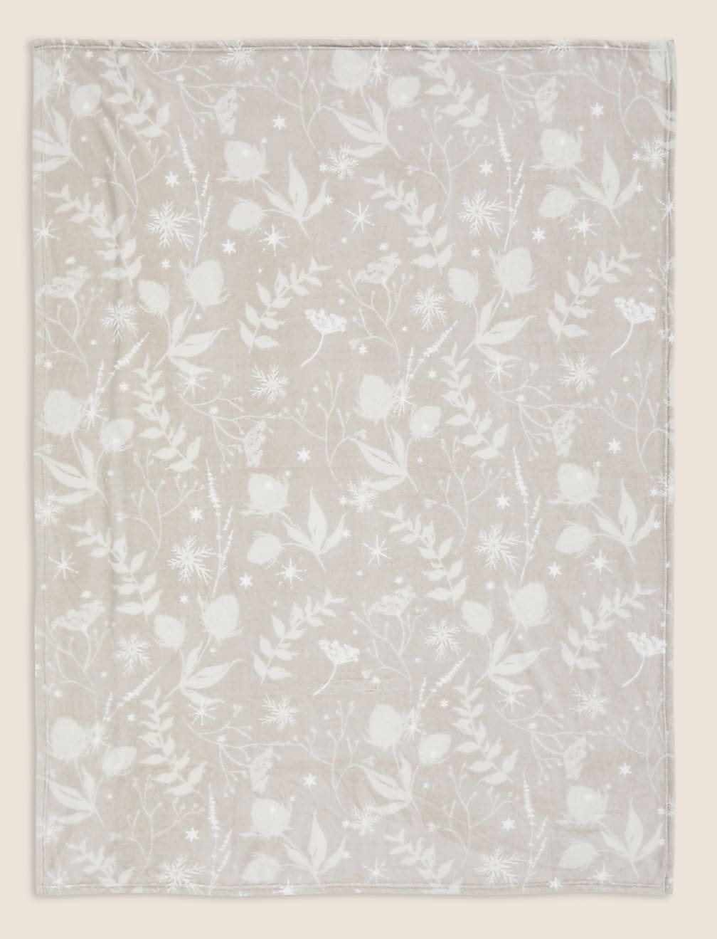 Fleece Floral Throw