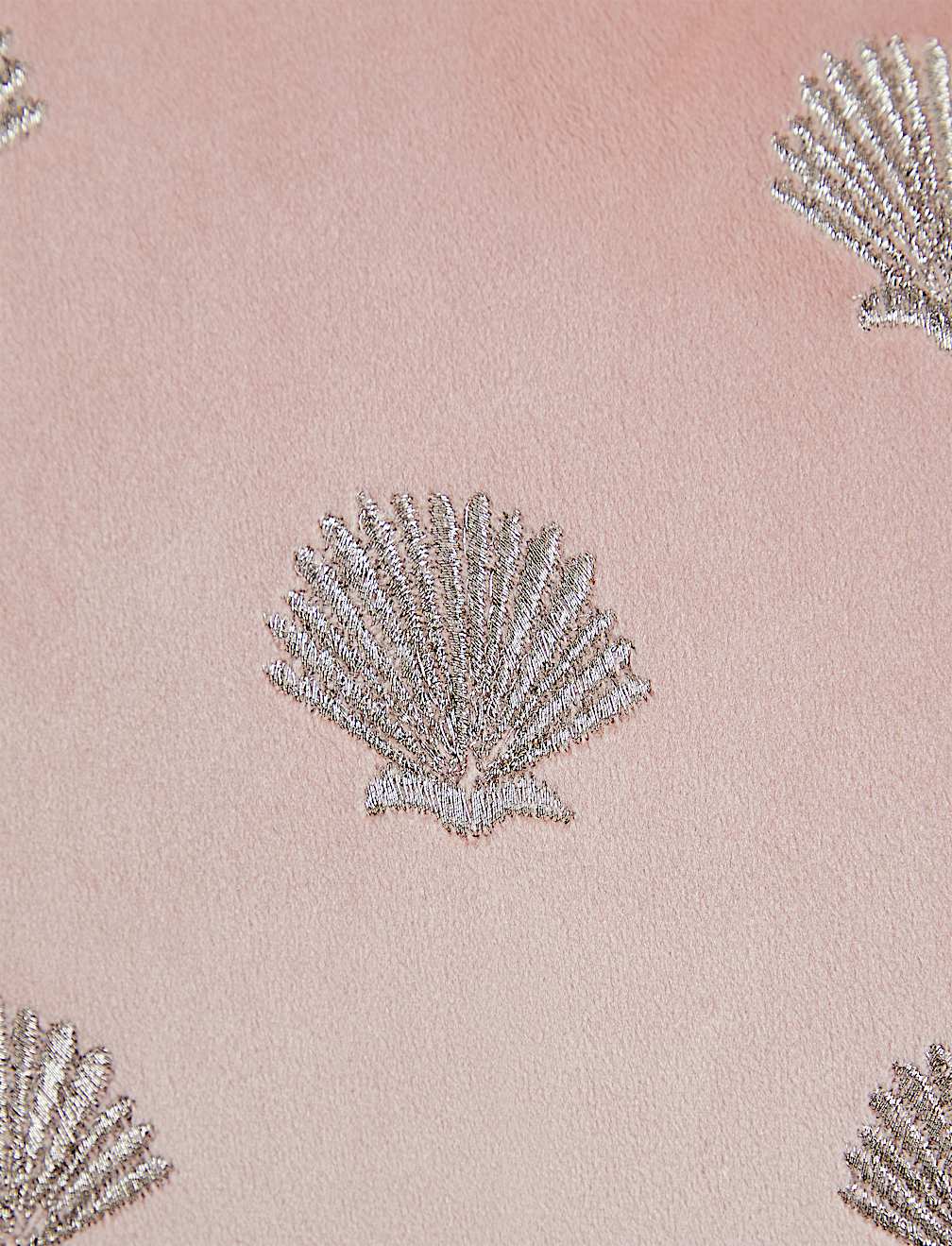 Velvet Shell Embroidered Bolster Cushion