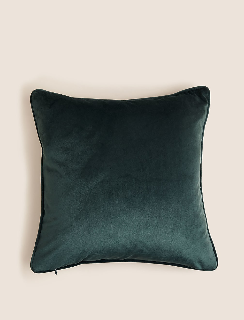 Velvet Spring Bird Cushion