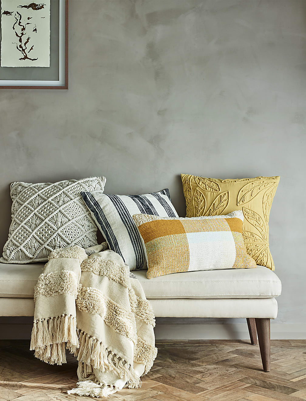 Pure Cotton Macrame Cushion