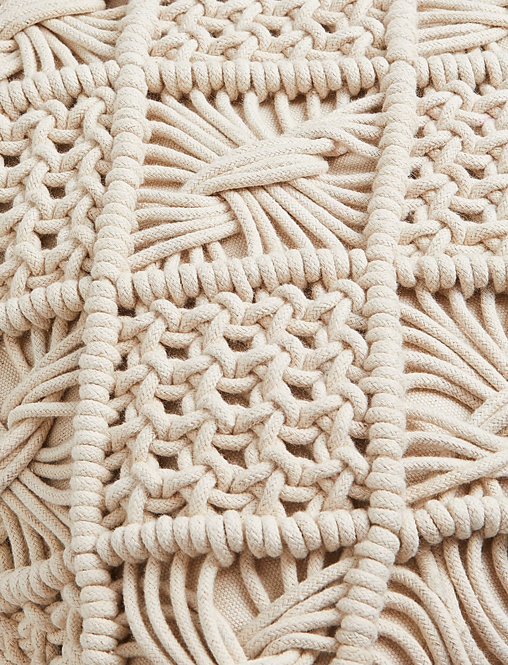 Pure Cotton Macrame Cushion