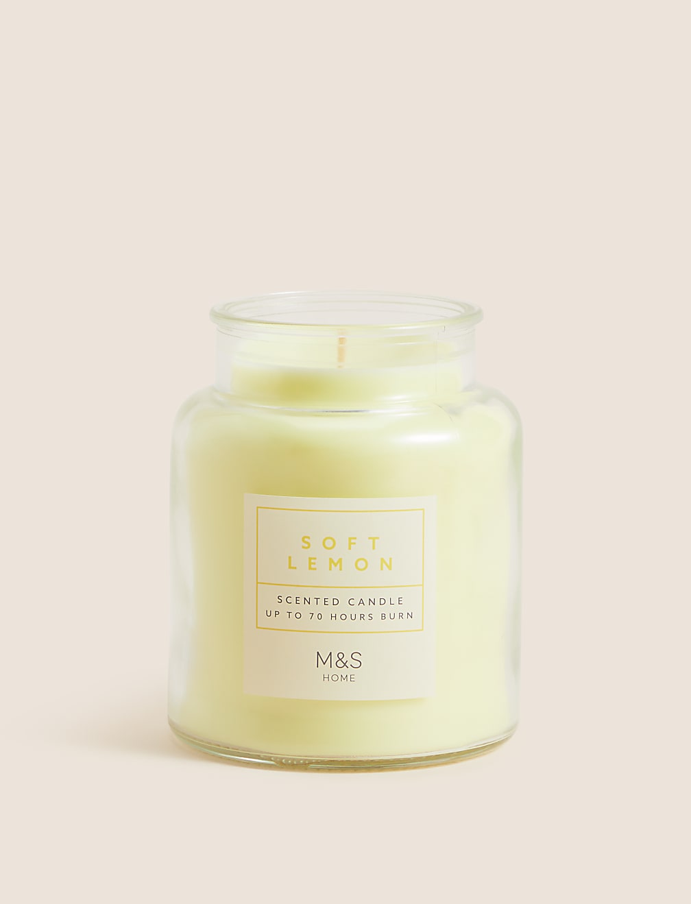 Soft Lemon Jar Candle