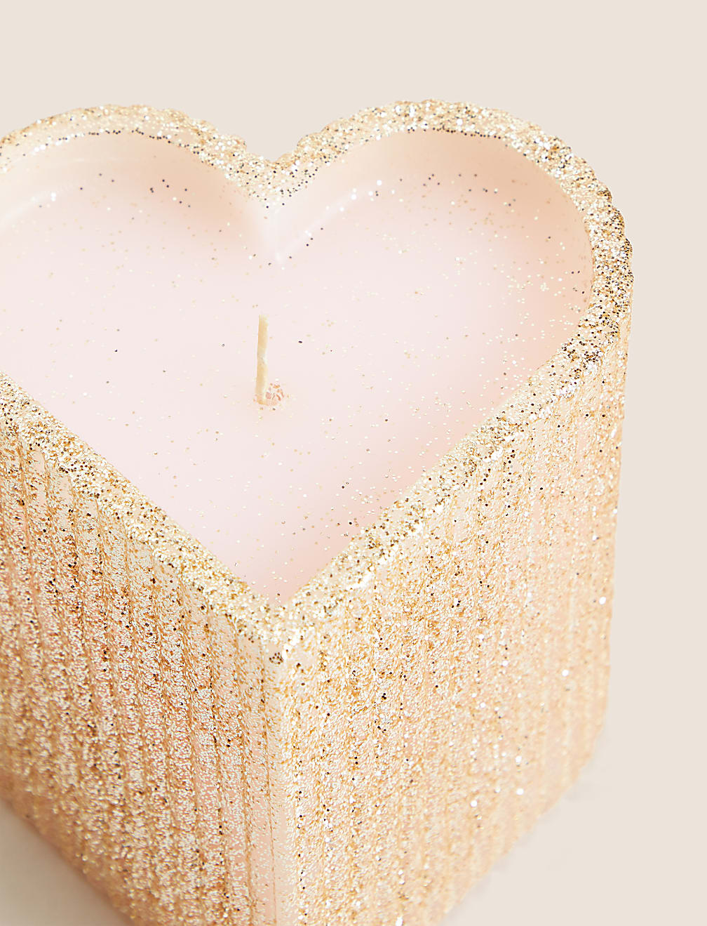 Heart Pillar Light Up Candle