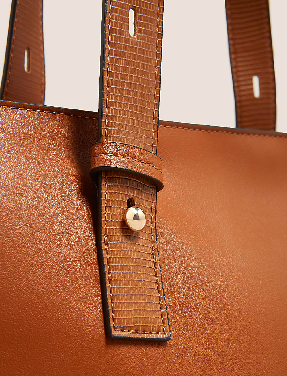 Faux Leather Tote Bag