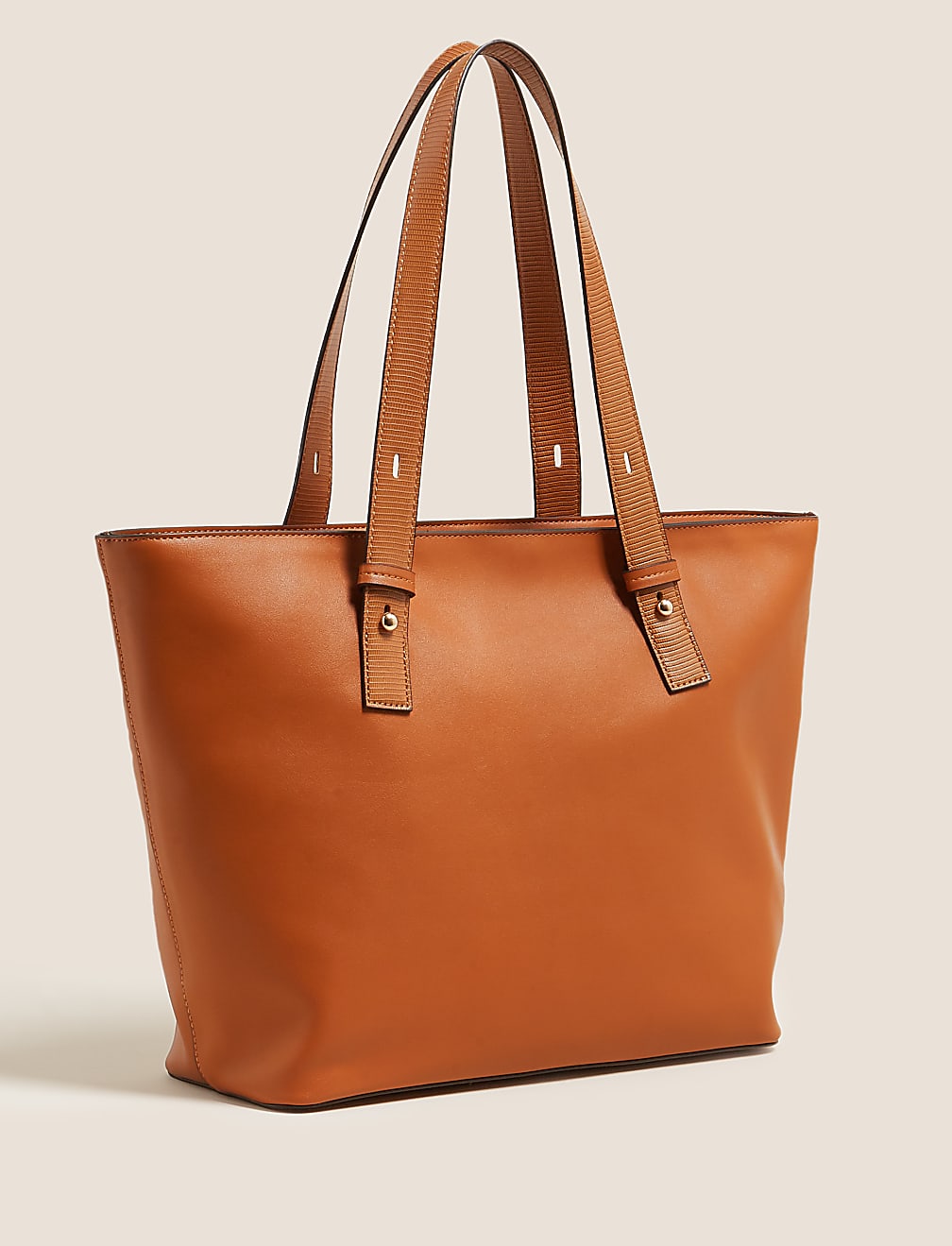 Faux Leather Tote Bag