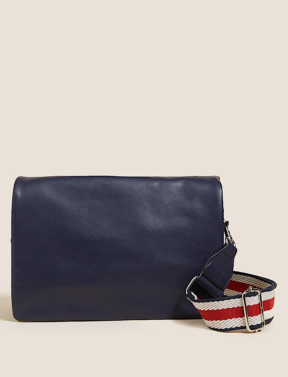 Faux Leather Messenger Cross Body Bag